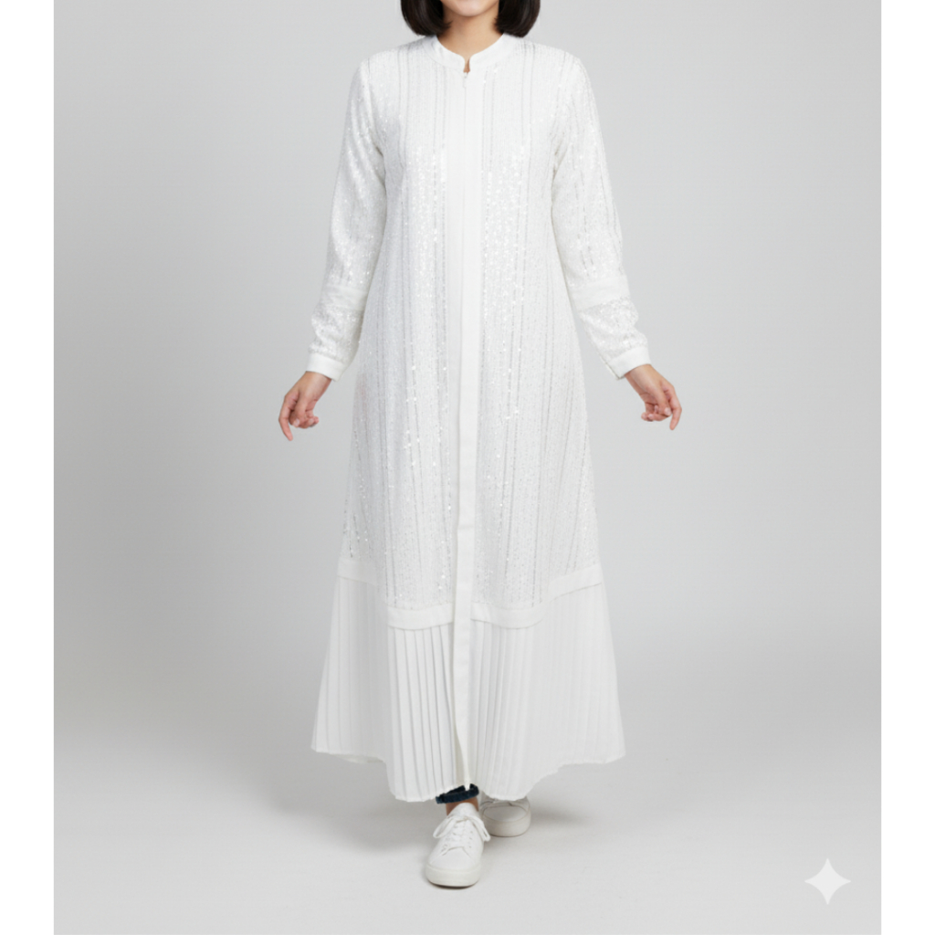 Cardinal Gamis Broken White DAGADH0454J 08D | Gamis Putih Wanita