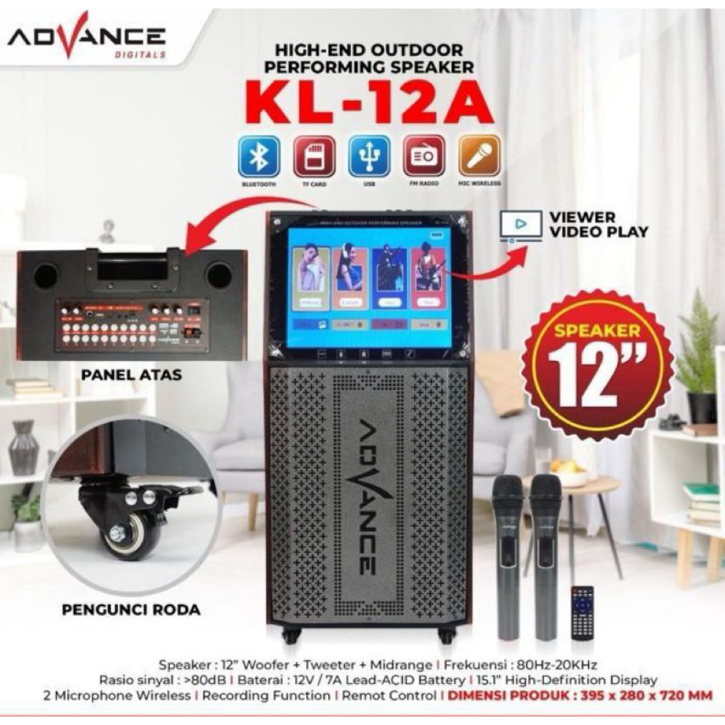 ADVANCE SPEAKER LCD KL12 A