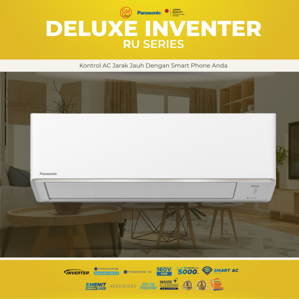 AC Panasonic Split Inverter 0.75PK / RU Series/ RU7AKJ - 0.75PK