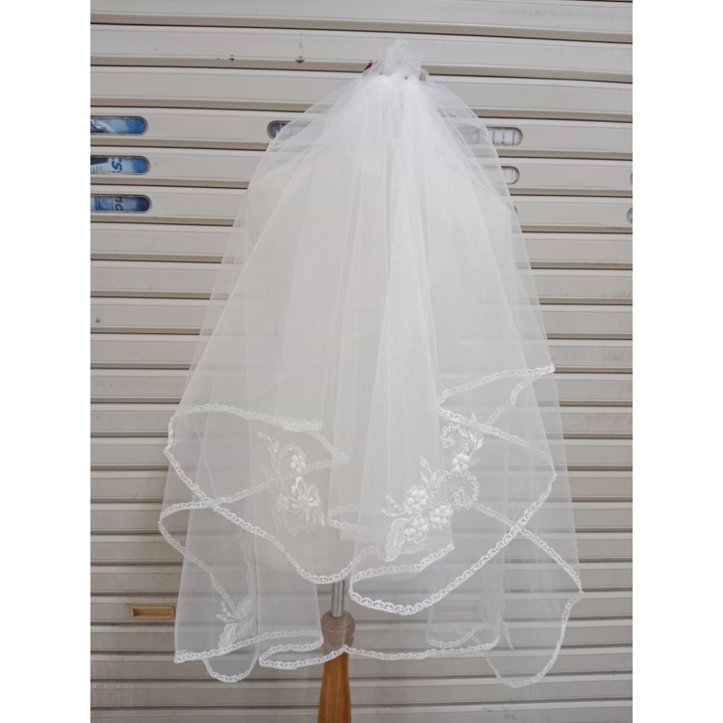 Slayer Pengantin,veil wedding/slayer kerudung pengantin