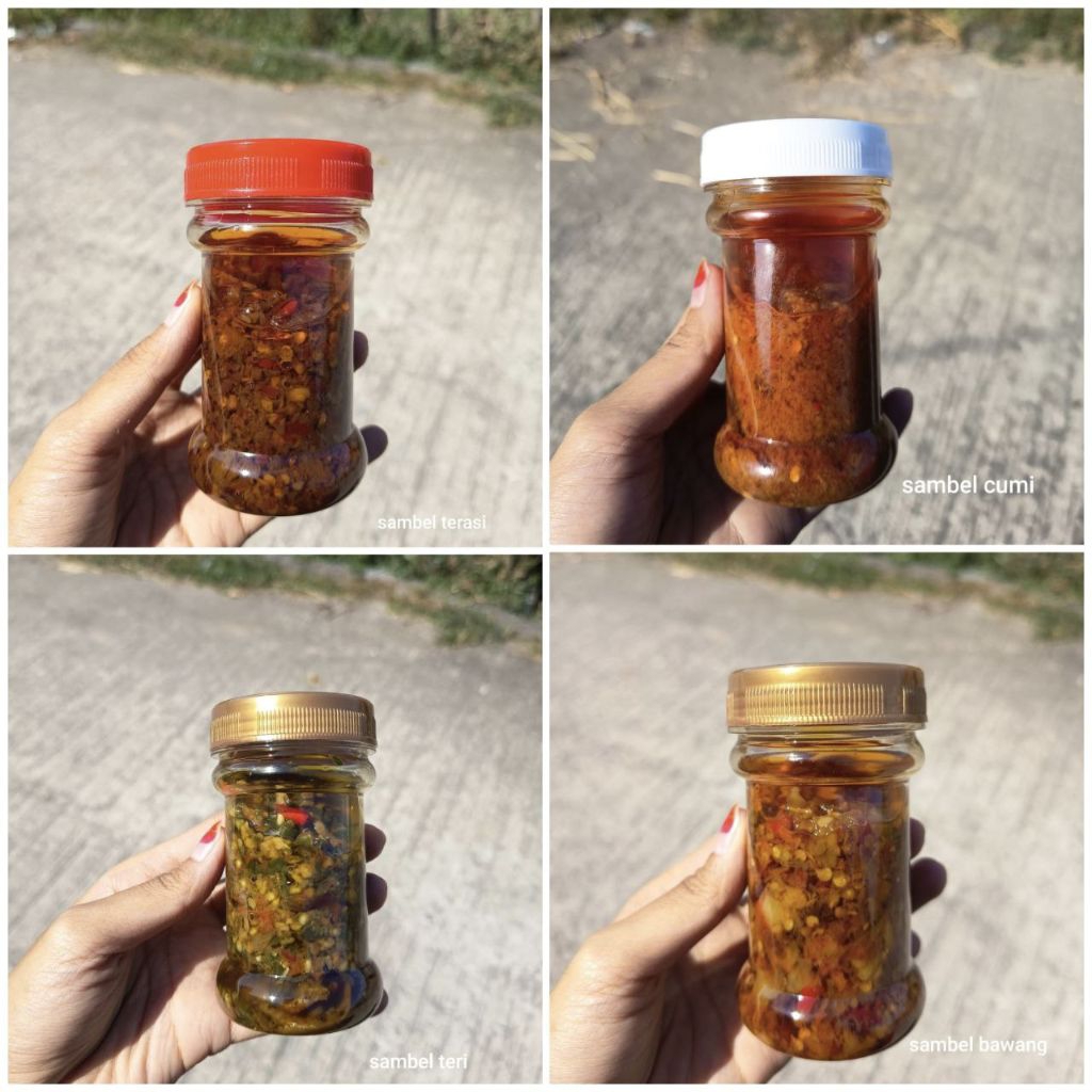 Aneka Sambal Pedas Nampol Sambel Cumi/Sambel Teri/Sambel Bawang/Sambel Terasi