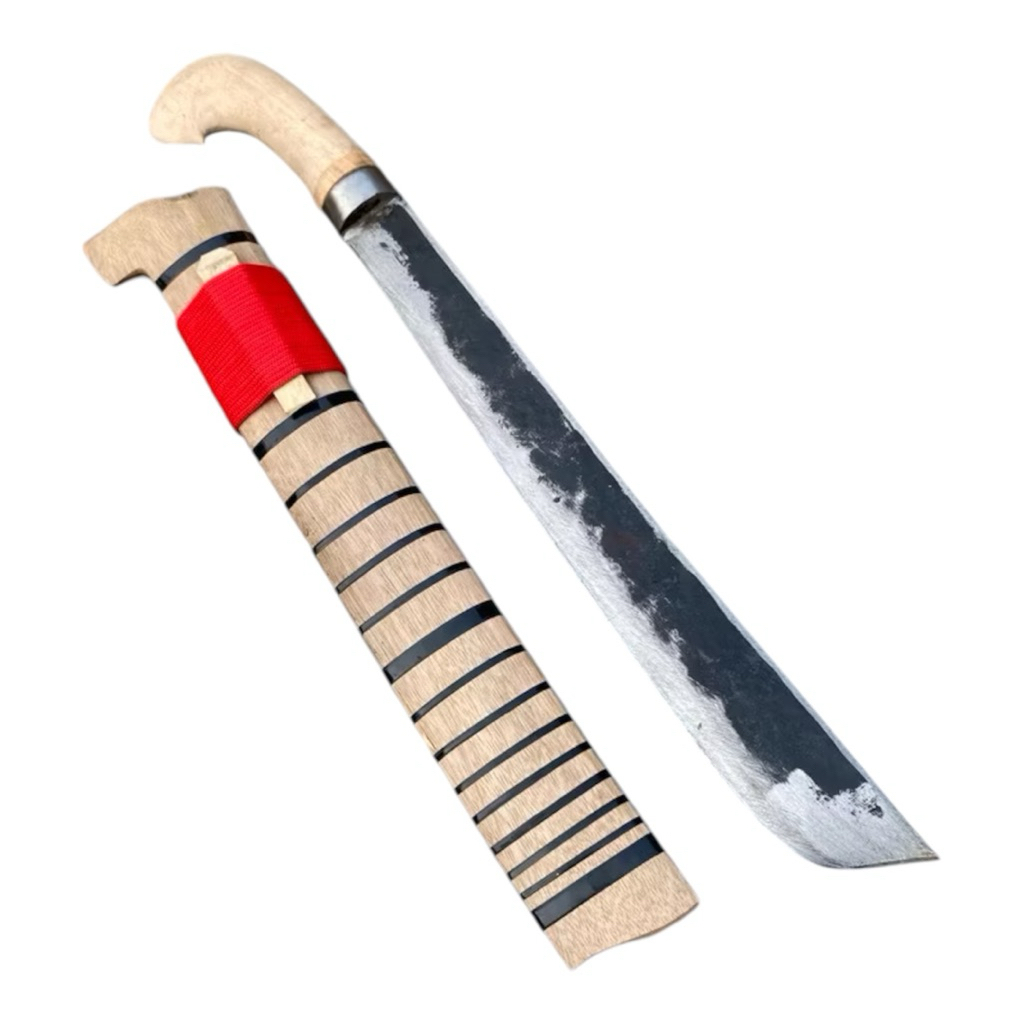 pisau berkebun survival daging baja super tajam khas banten