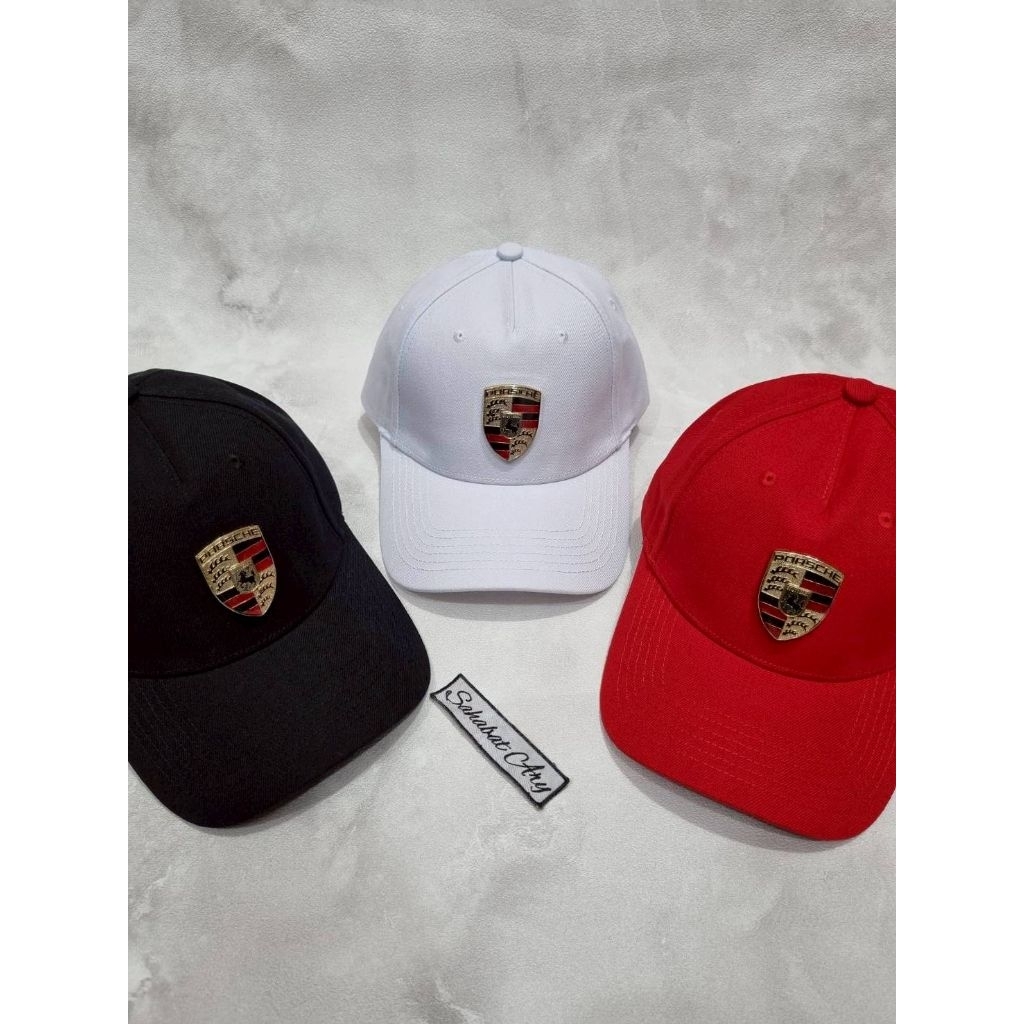 Topi Baseball Porsche Logo Metal