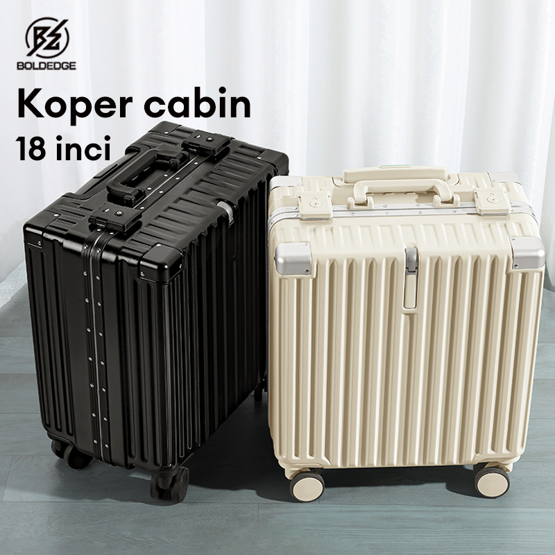 BoldEdge Koper Pilot 18 Inch Tas Kabin ABS PVC Ringan Kuat Tahan Air Cocok Untuk Travel