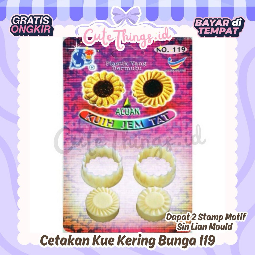 (CT) Cetakan Kue Kering Acuan Jem Tat 119 | Cetakan Kue Nutella | Cetakan Kue Kering Malaysia
