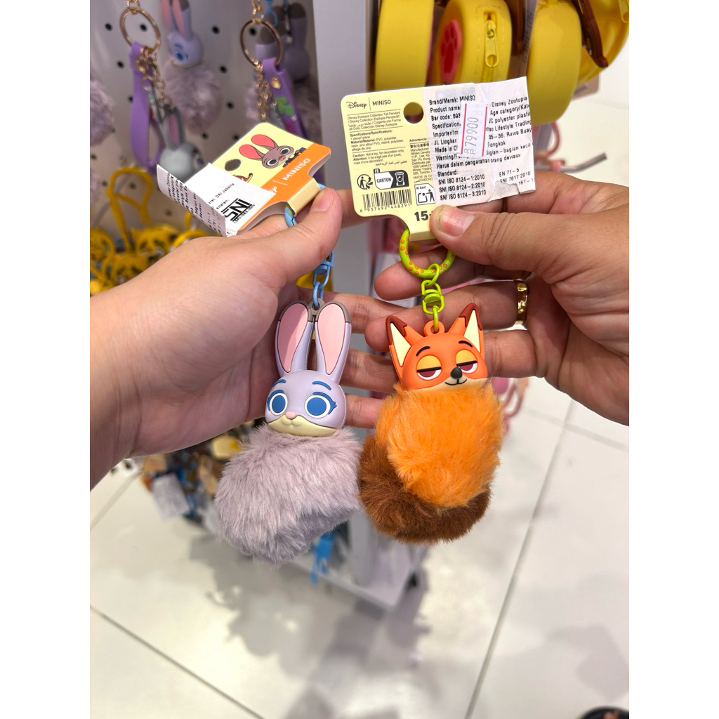 MINISO ZOOTOPIA KEYCHAIN TAIL PENDANT