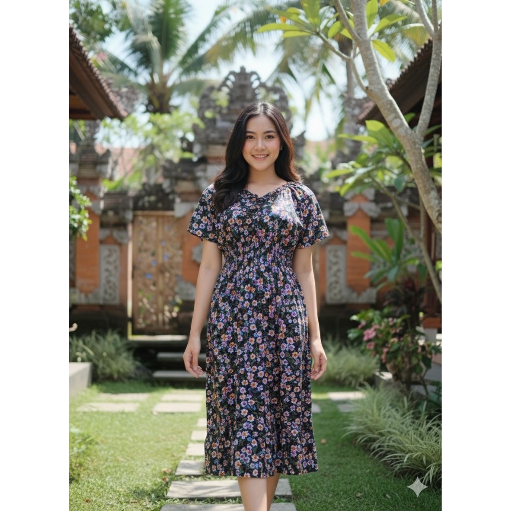 DRESS ZAHRA REMPEL BALI/DRESS SYAHRINI BALI/DRESS BALI