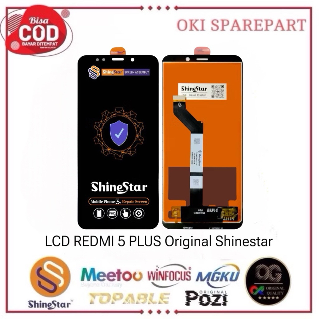 LCD Touchscreen Xiaomi Redmi 5 Plus Original 100% Shienstar