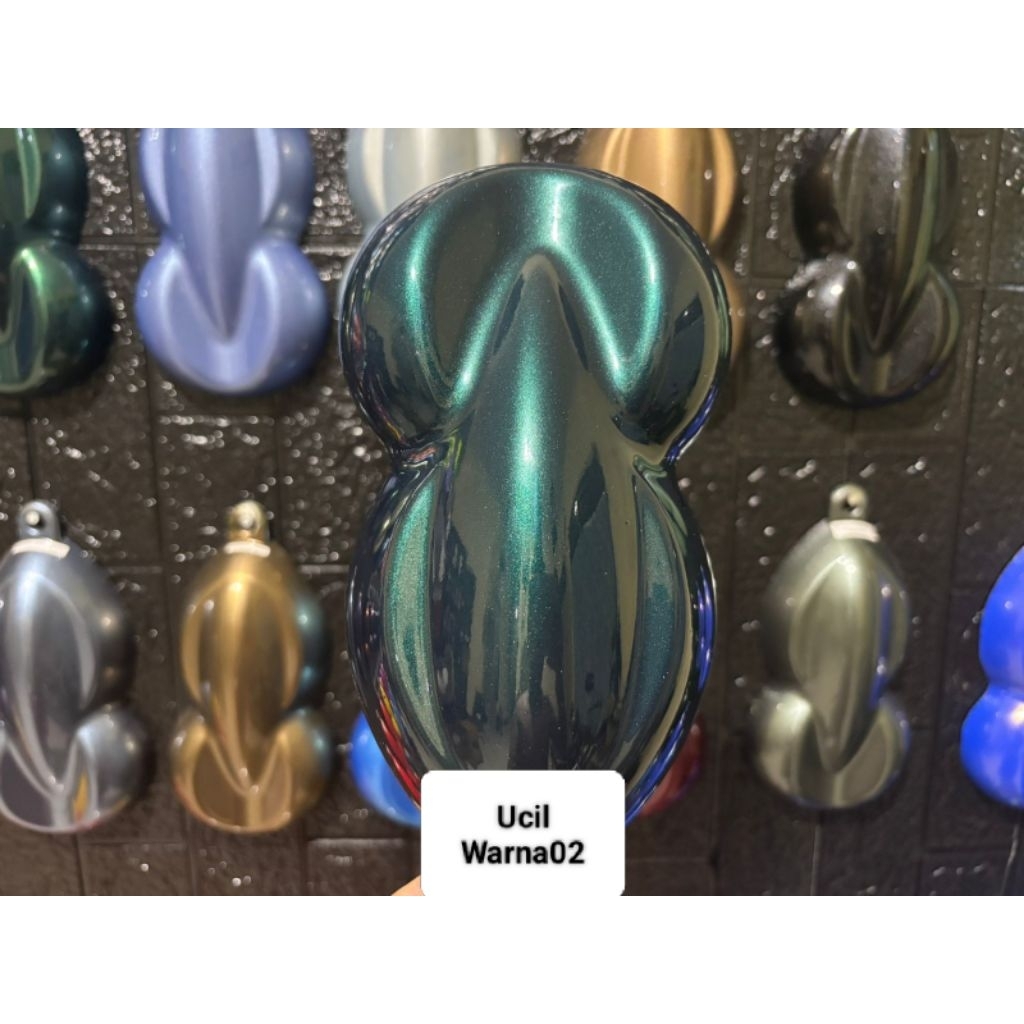 cat laguna green metalik/cat hijau botol metalik bahan pu