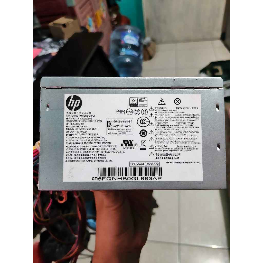 power supply PSU branded built up HP 180w