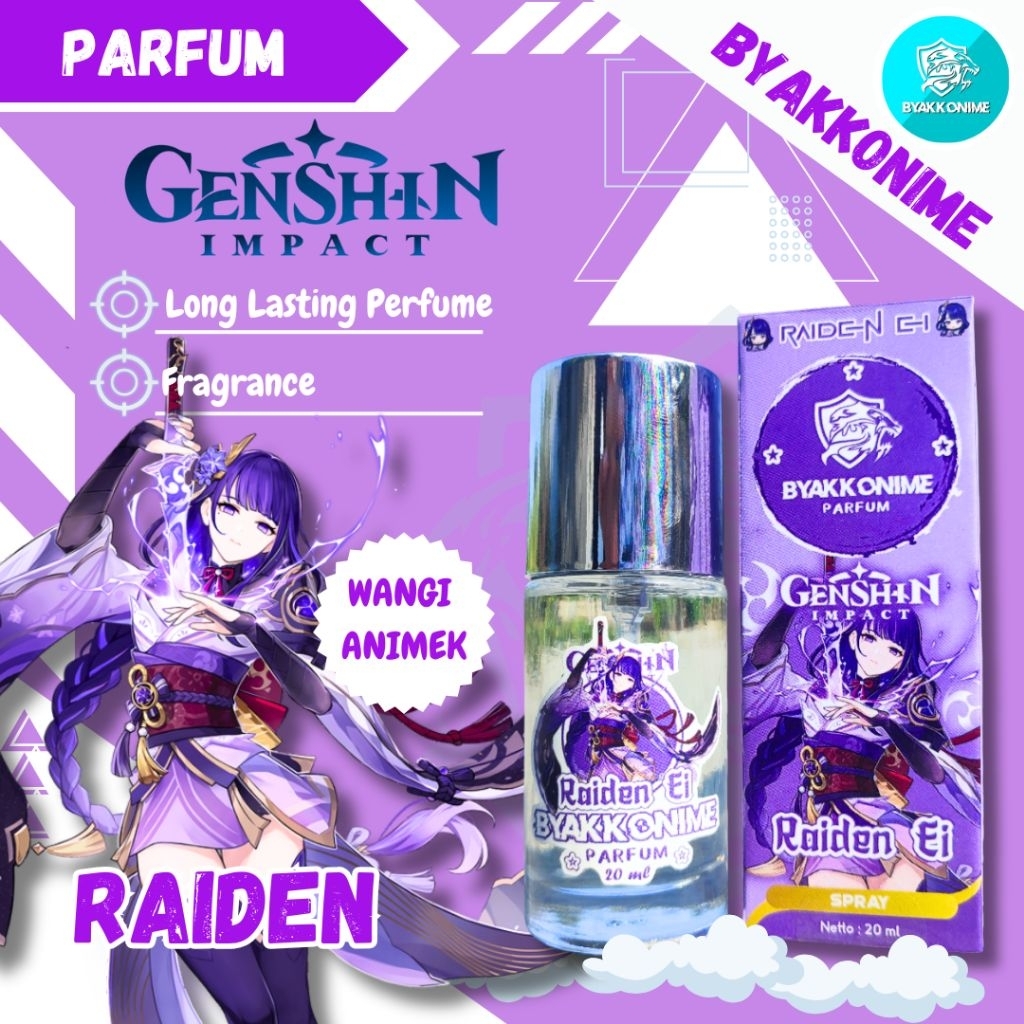 GENSHIN IMPACT PARFUM (20ml) - Perfume Raiden Shogun Genshin Impact | BYAKKONIME PARFUMERY