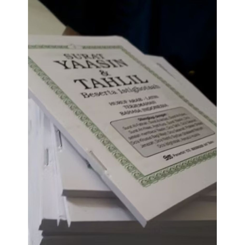 Blangko buku yasin polos warna