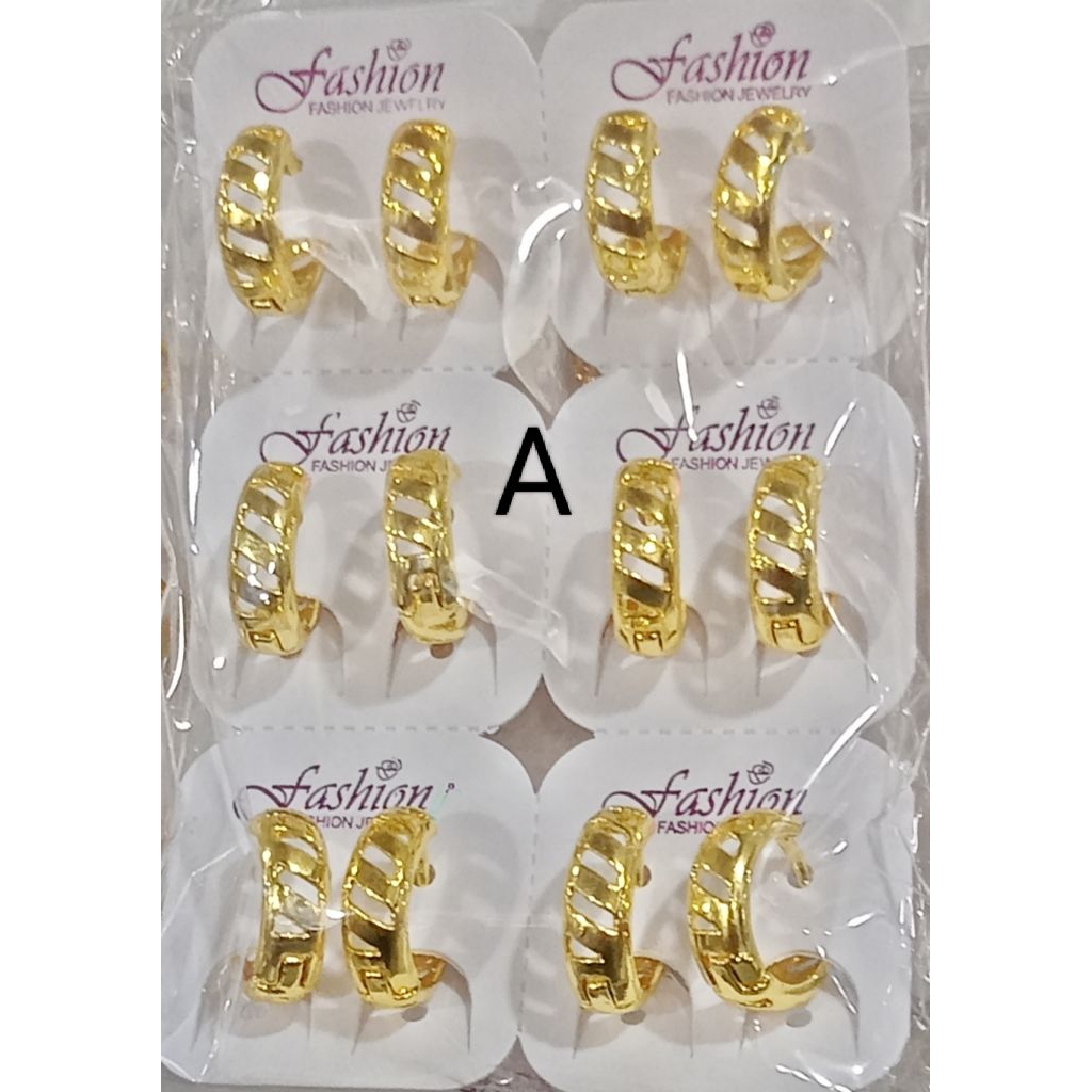 RK648. Anting jepit xuping lapis emas