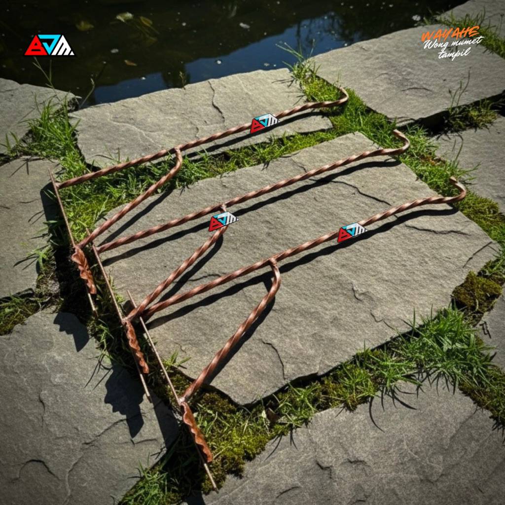 Gantungan Sangkar Burung Tempel Dinding Tembok Ulir / Gantungan Pot