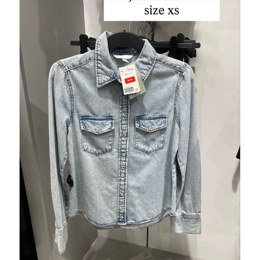 sale hnm// kemeja denim branded//kemeja hnm