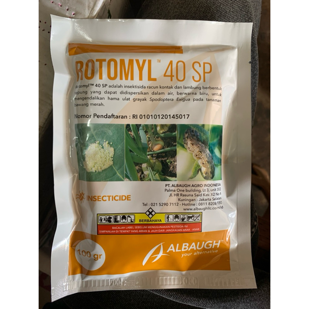 ROTOMYL 40 SP 100gr Insektisida  Pengendali Ulat Grayak Wereng dan Hama Tanaman