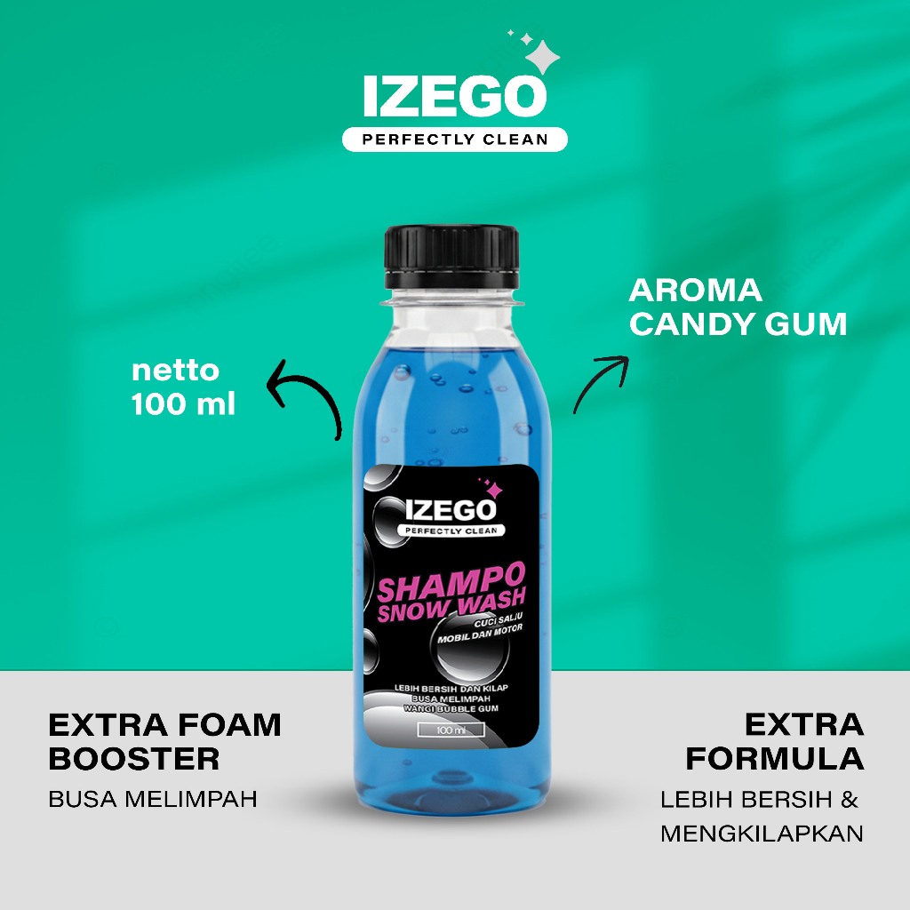 Sampo Cuci Snow Wash Motor Mobil Sabun Cuci Salju IZEGO 100ml