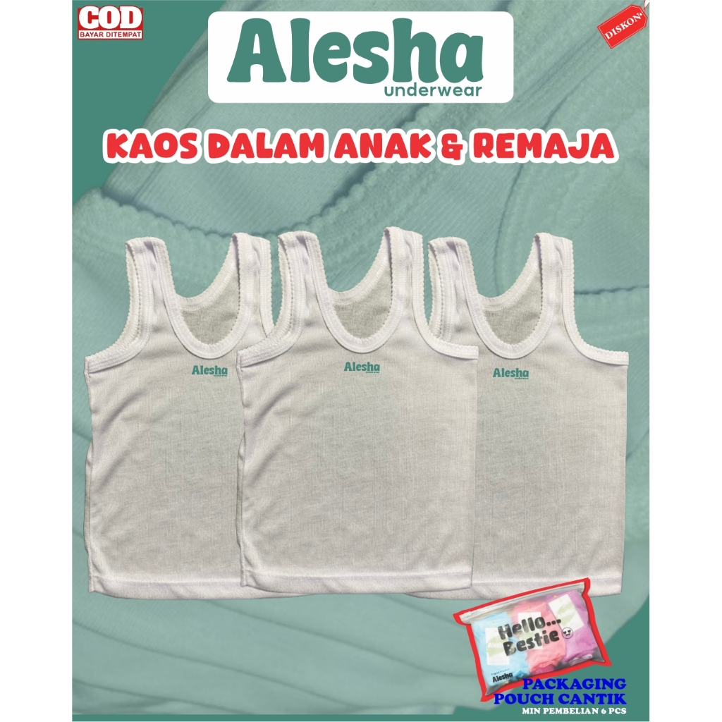 Kaos Dalam Remaja // Kaos dalam laki-Laki // kaos dalam wanita // Kaos singlet anak // ALESHA