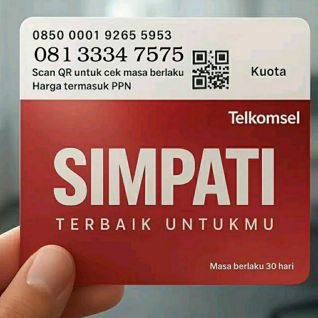 SIMPATI 11 DIGIT NOMOR CANTIK RAPI ABAB 7575 3334 7575