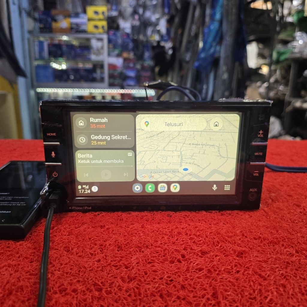 Head Unit Datsun GO+ Clarion PE-4217N-A Android Auto CarPlay Miracast