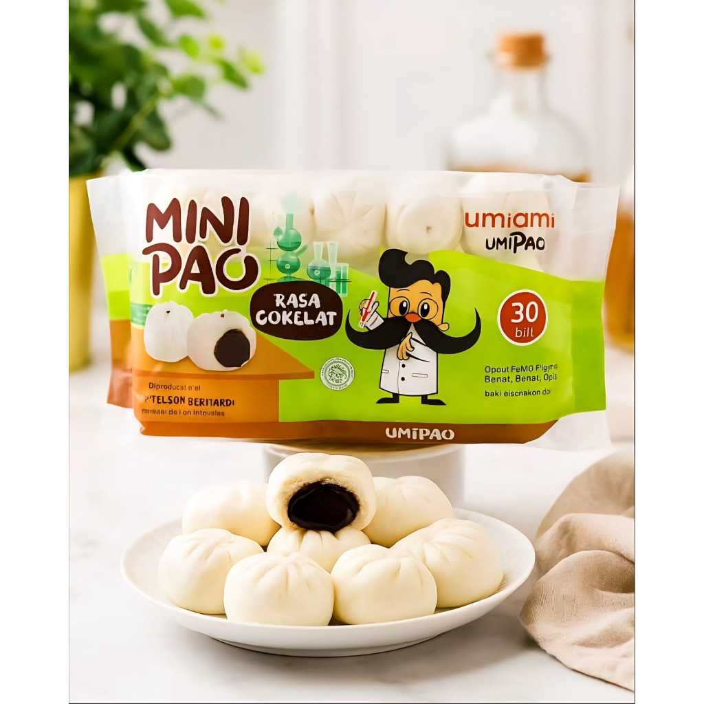 UMIAMI Minipao Bakpao Isi Coklat, Strawberry, Ayam, dan Sapi