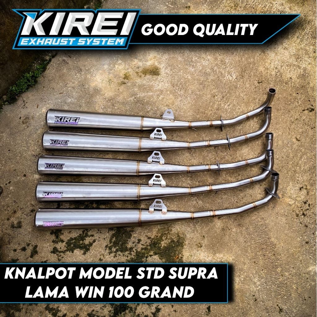KNALPOT STD RACING SUPRA X XX KOPLING SUPRA FIT LAMA HONDA WIN 100 Supra fit new ORI KIREI EXHAUST S