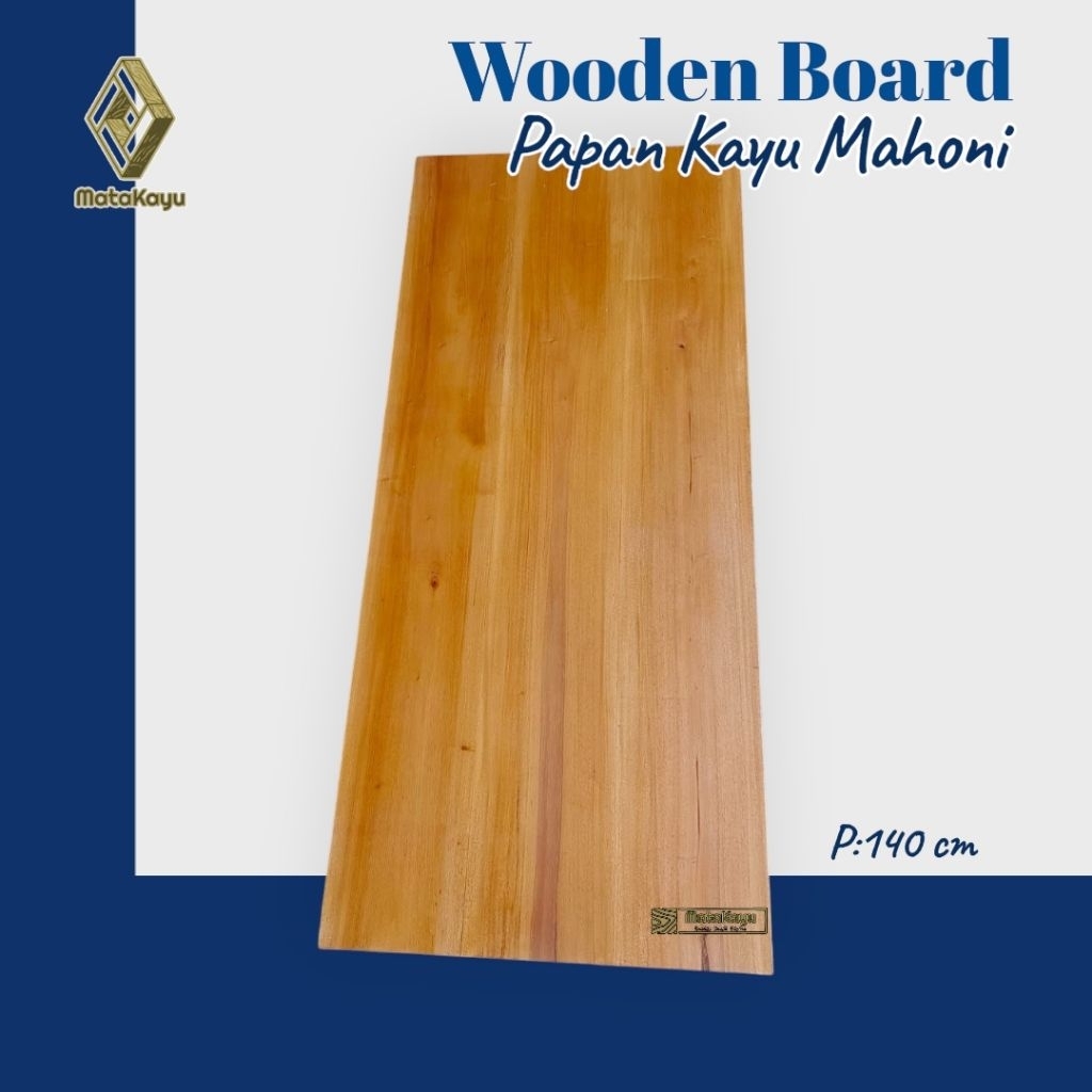 Papan kayu panjang 140 cm wooden board ambalan kayu top tabble bahan daun meja bahan furniture