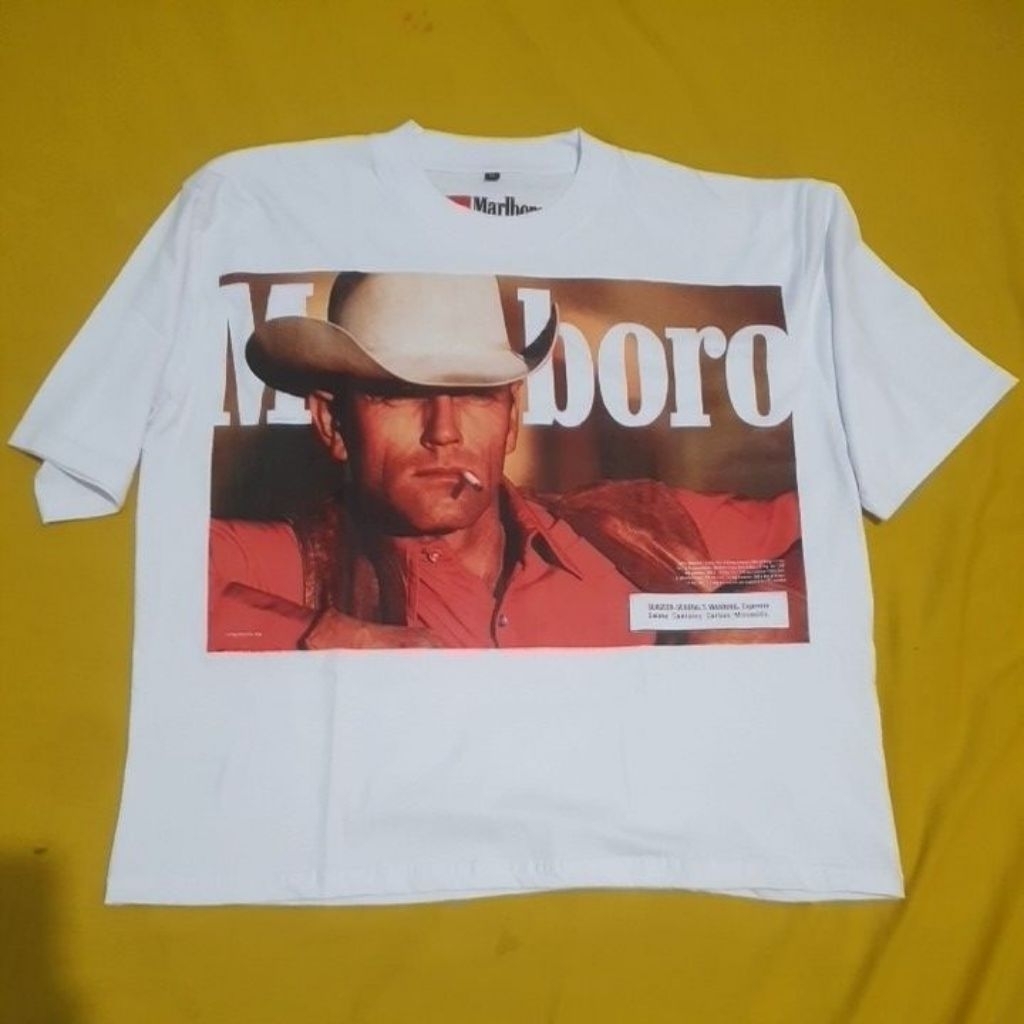 Kaos Malboro Print Ad vintage model Boxy