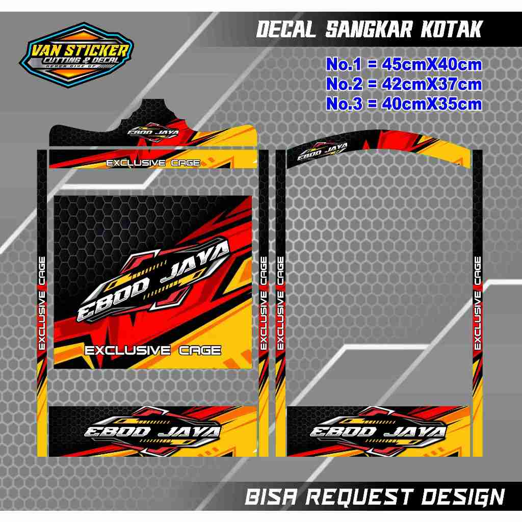 decal sangkar ebod racing