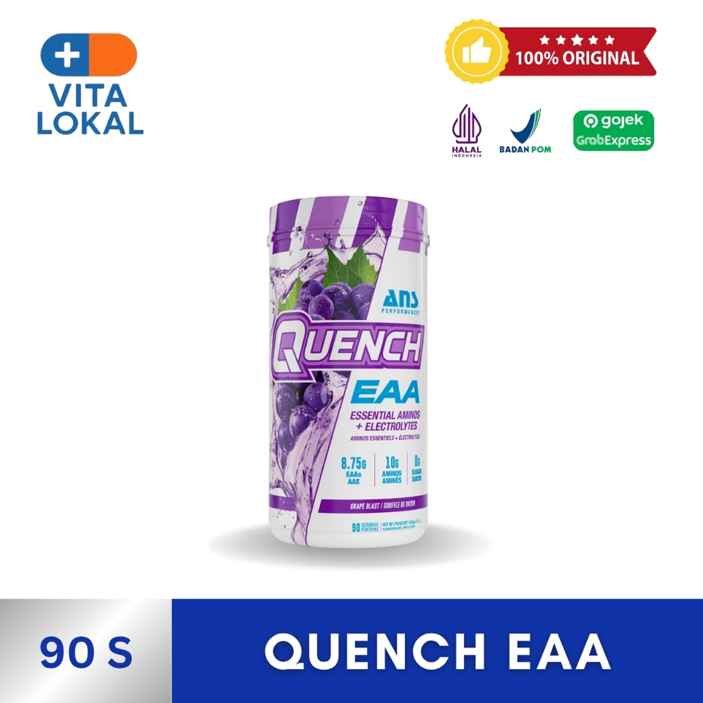 ANS Quench EAA 90 Serving Suplemen Essential Amino Acid + Electrolytes BCAA