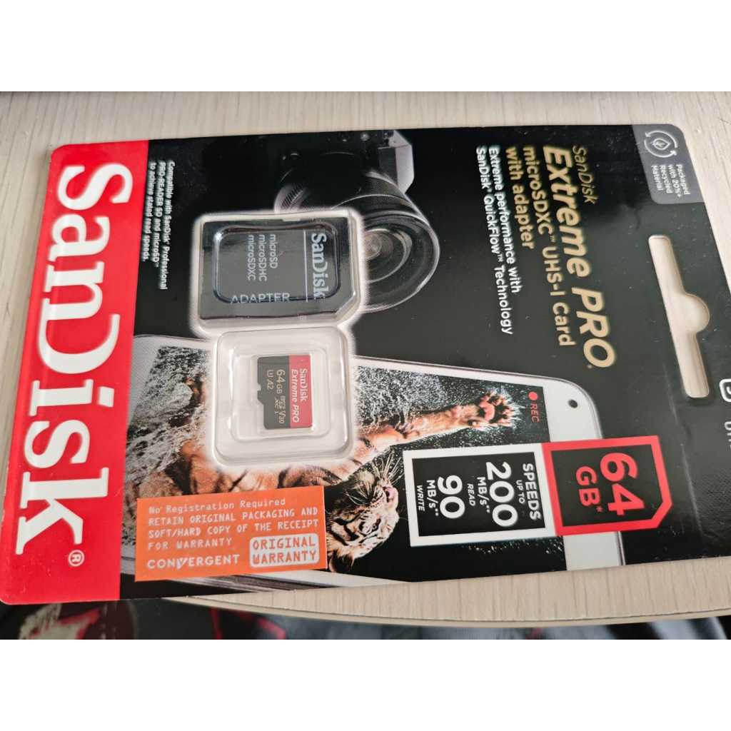 Sandisk  MicroSD 64GB  Extreme Pro