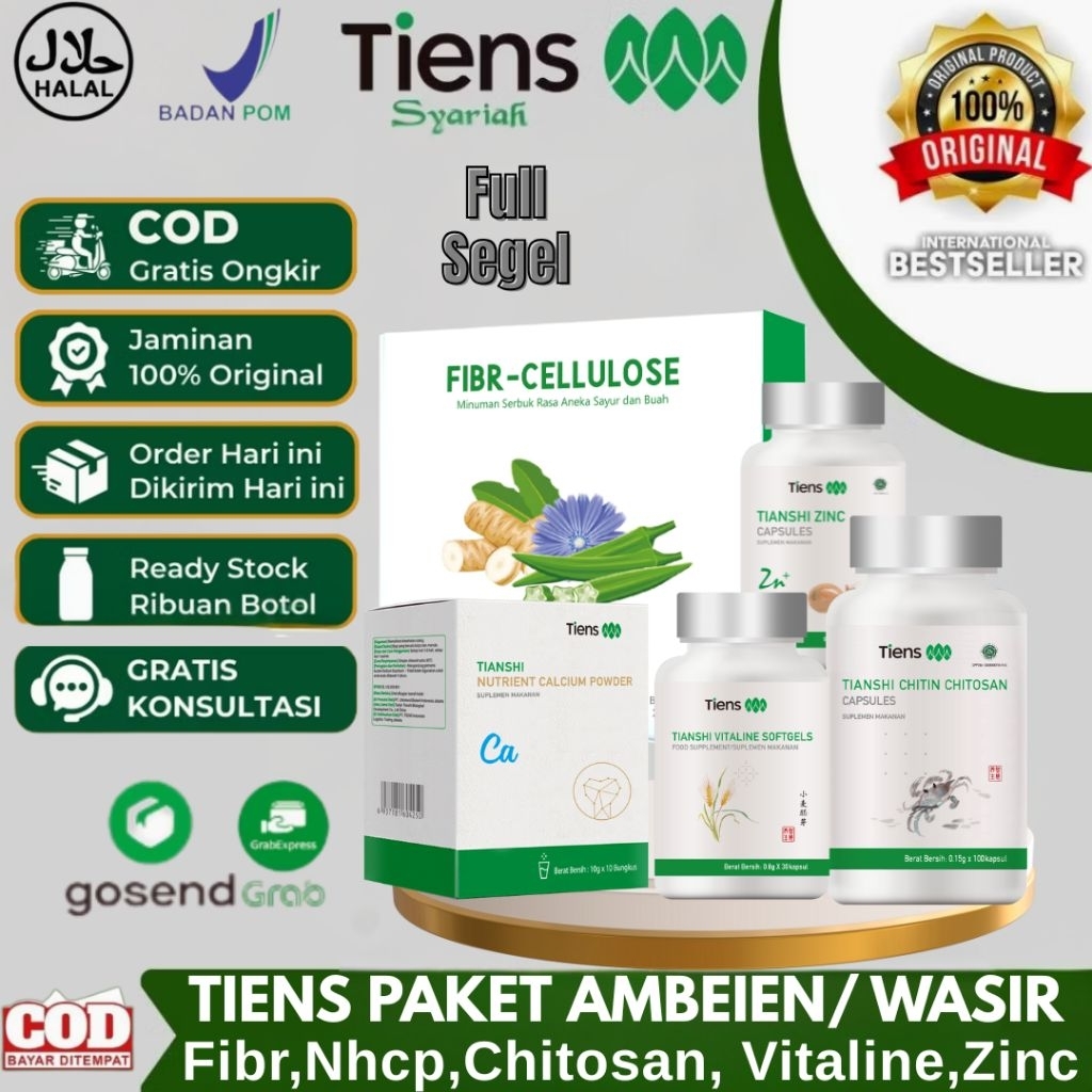 TIENS Paket Ambeien/ Wasir Dewasa – Keringkan Benjolan, Lancarkan BAB, Redakan Nyeri Cepat