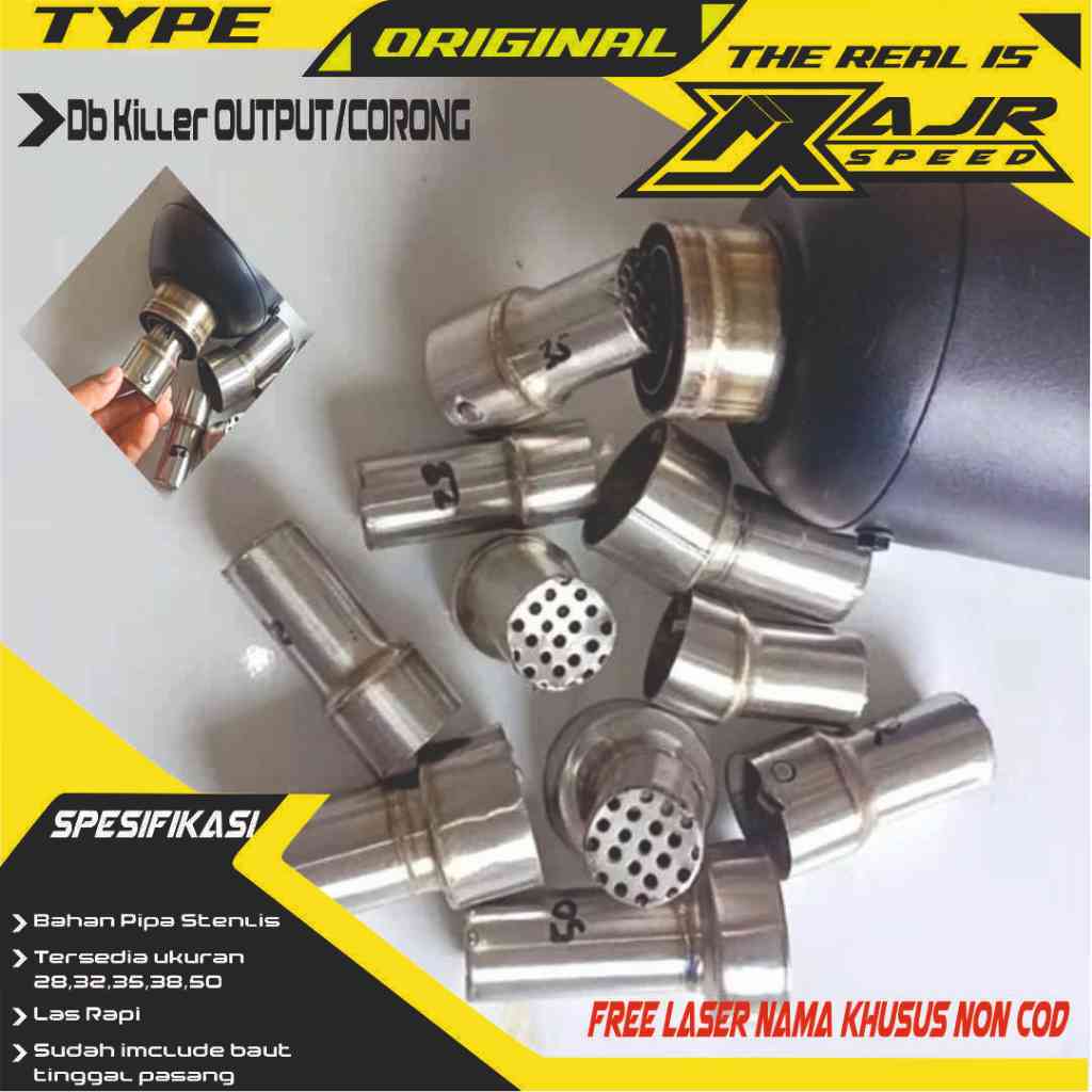 Db Killer Peredam Knalpot Racing 26mm-60mm Db Killer Universal Copy Cms Tzm Peredam Suara