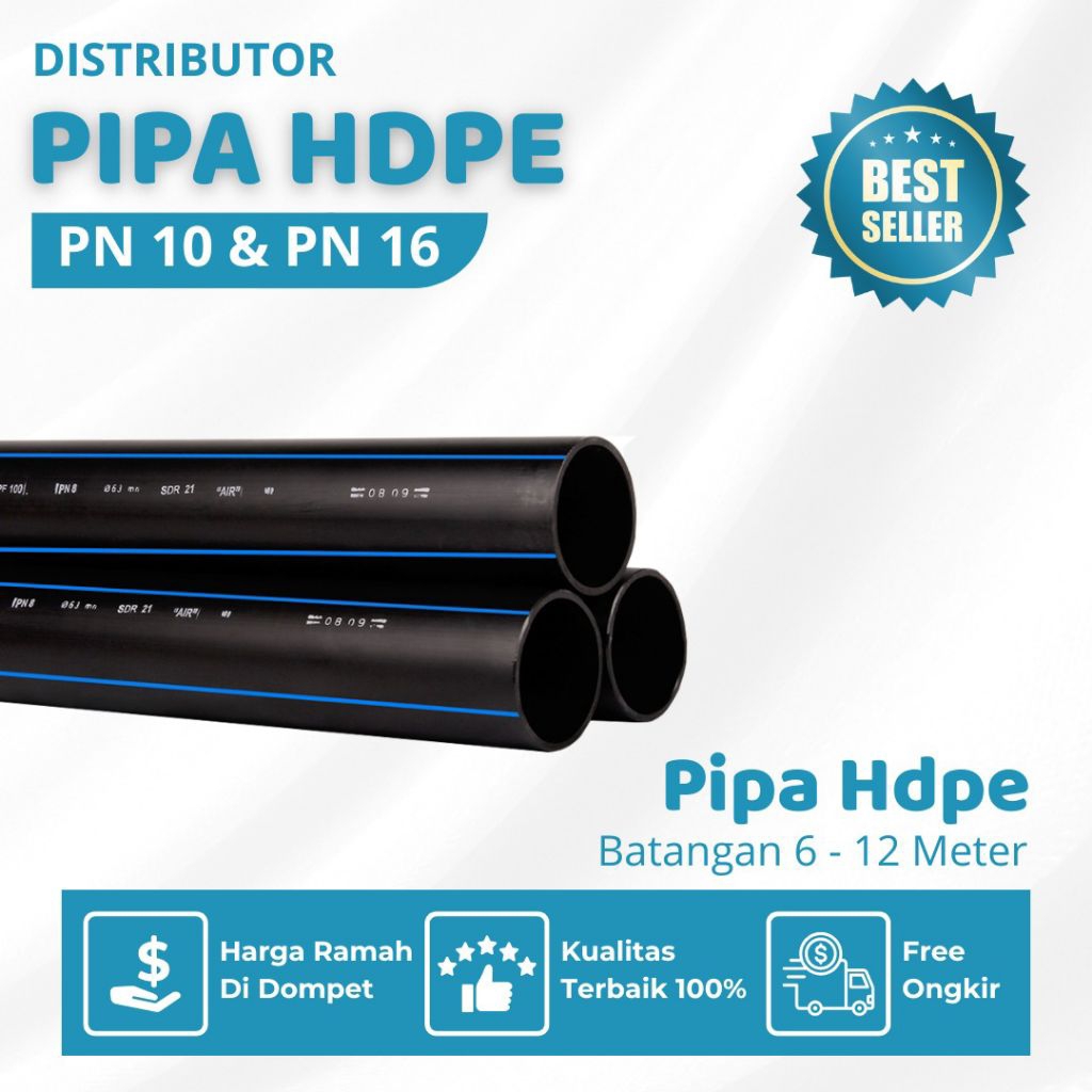 Distributor Pipa Hdpe 8 inch Batangan Rucika