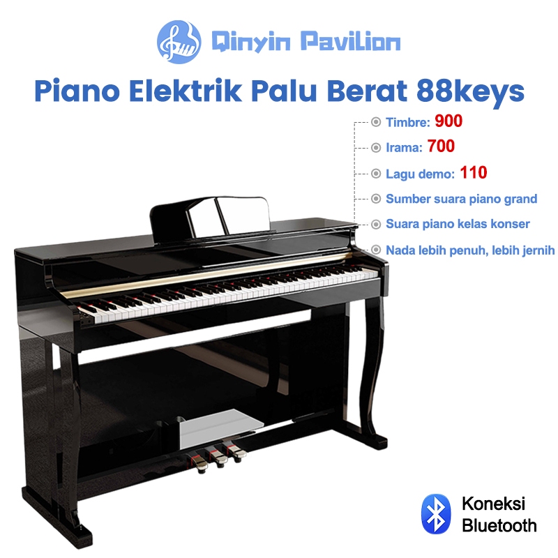 Qinyin Pavilion- Piano Elektrik Profesional, Piano Elektrik Palu Berat 88keys, Piano Elektrik Latiha