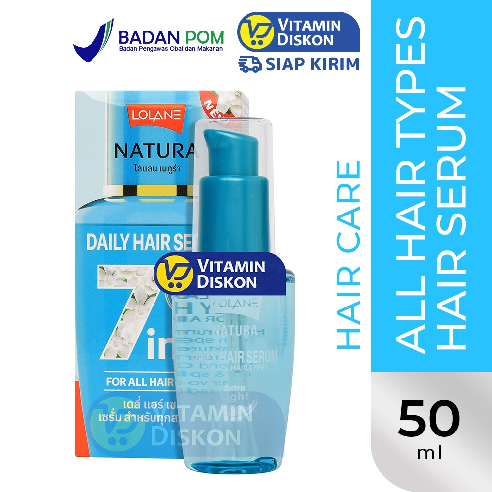 Lolane Natura Daily Hair Serum For Volumizing 50ml | Serum untuk Rambut Tipis, Menebalkan Rambut, Me