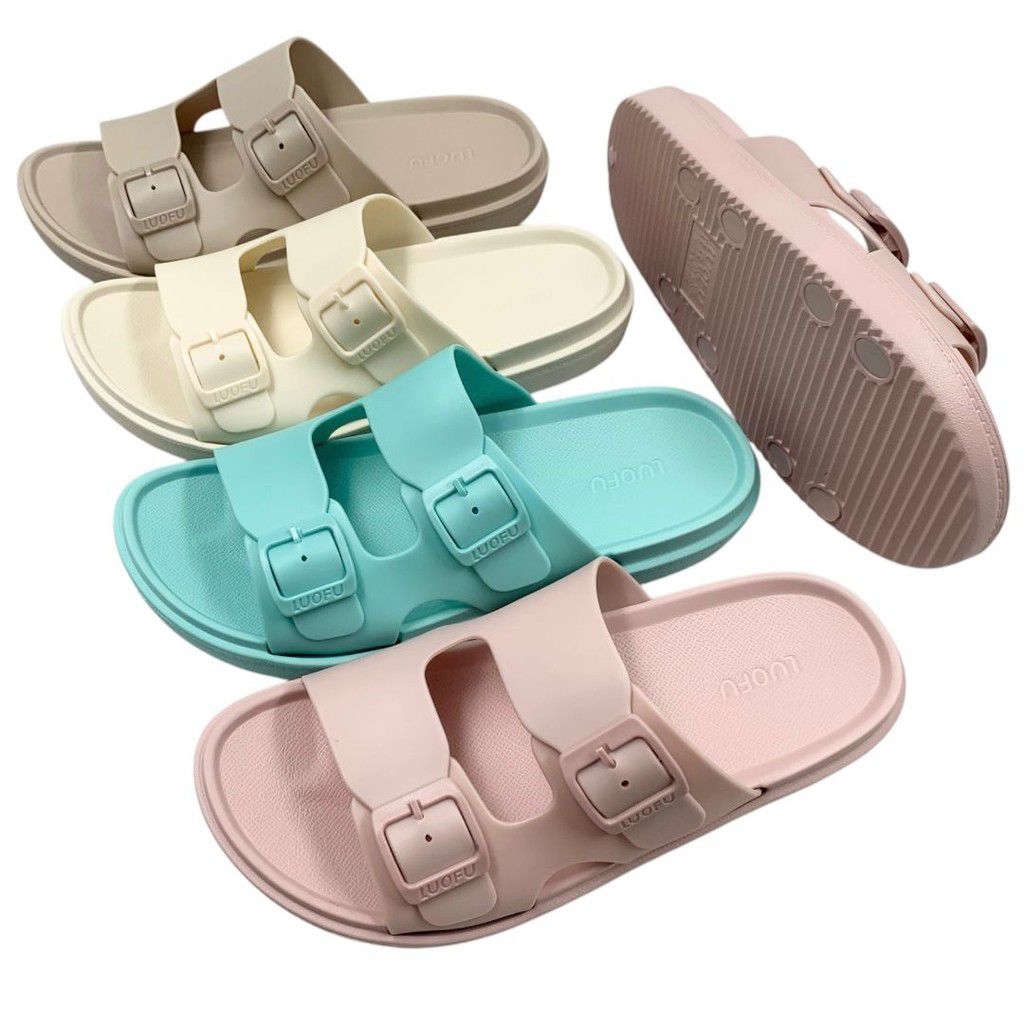 Sandal selop gesper wanita luofu SDL1534 sandal Luofu  E-6236