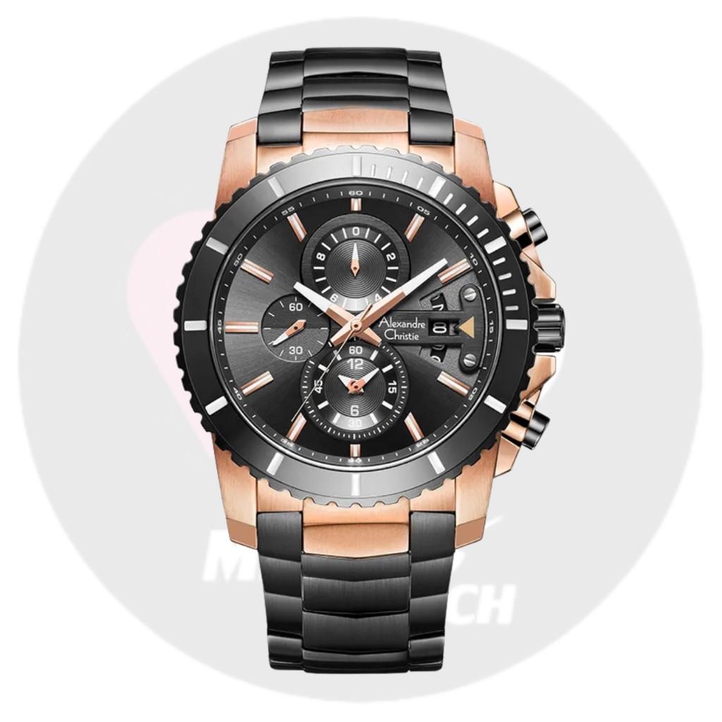 Jam Tangan Pria Analog Alexandre Christie 6455MC AC6455 AC 6455 MC 6455 MCBBRBA Original Garansi Res