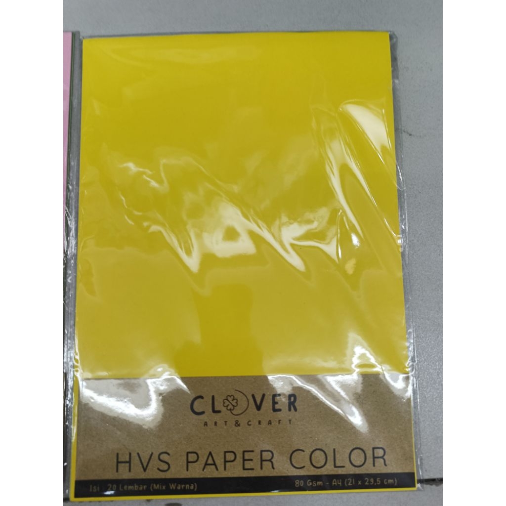 HVS Paper Color 80 Gsm - A4 (21 x 29.5 Cm) Isi 20 lembar Mix Warna campur