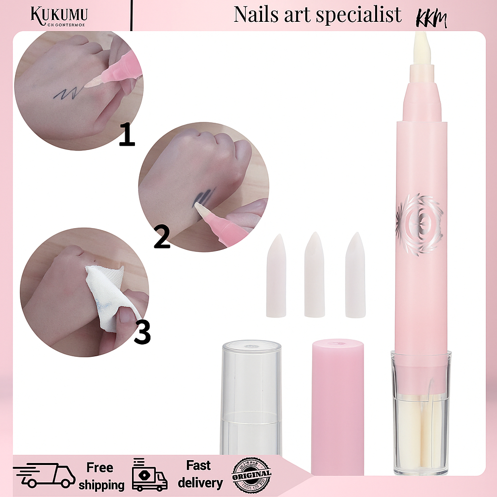 Magic eraser skin remover pen penghapus tinta sulam alis tatto tato