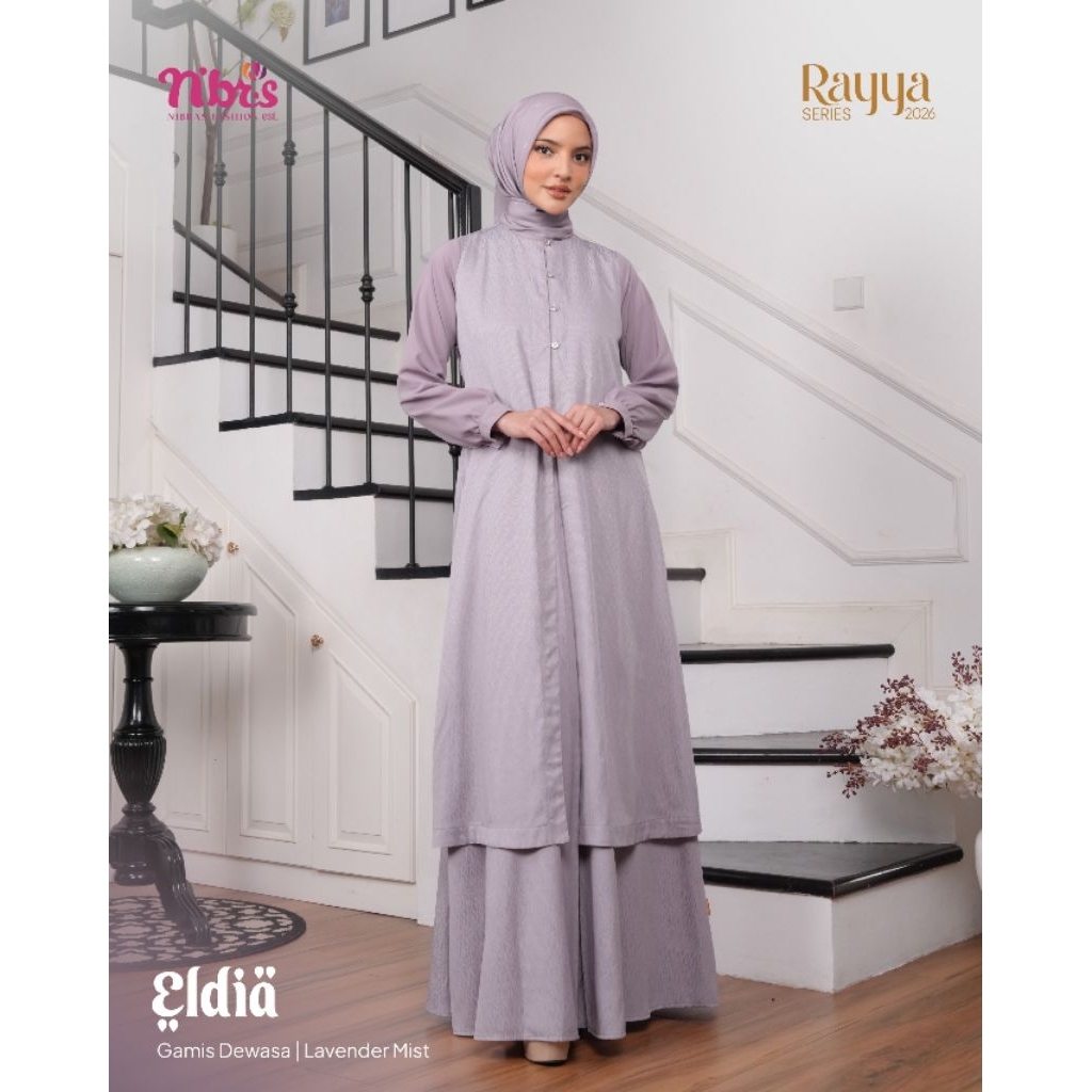Gamis Eldia lavender nibras