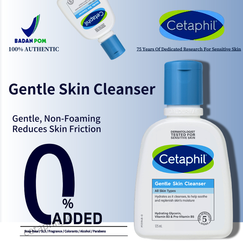 Cetaphil Gentle Skin Cleanser 125ml / Face Wash Cetaphil / Facial Wash Cetaphil