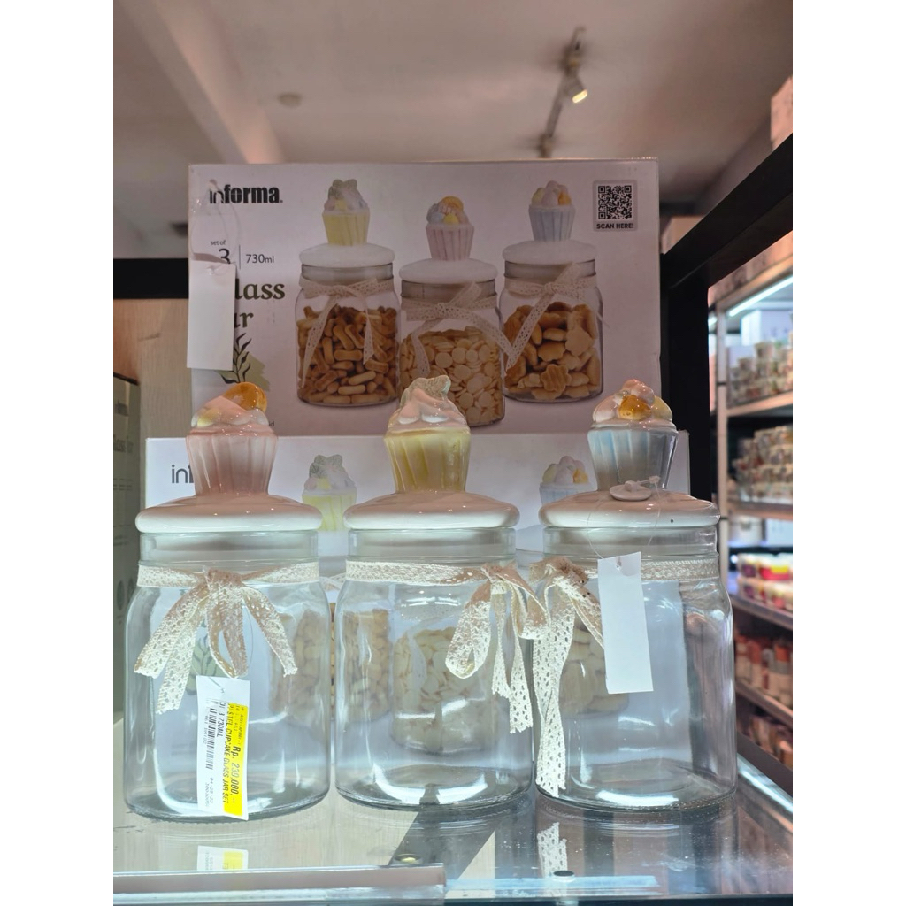 Informa Glass Jar set / Toples kaca