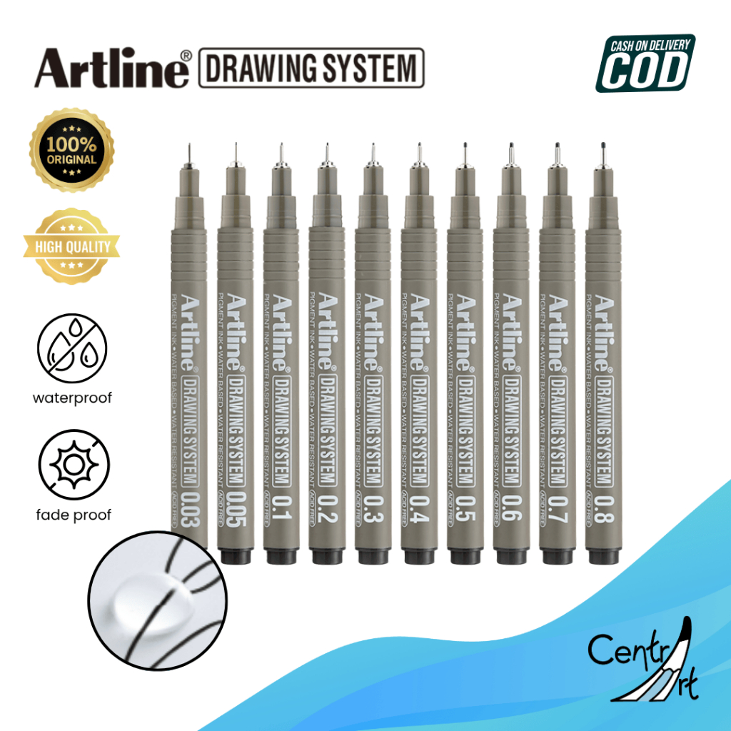 Artline drawing system drawing pen marker gambar