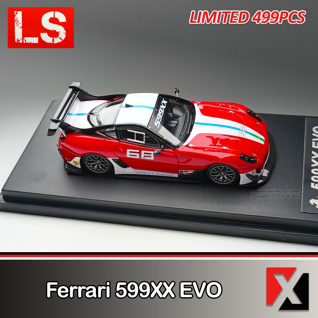 LS Model 1:64 Ferrari 599XX EVO Red #68