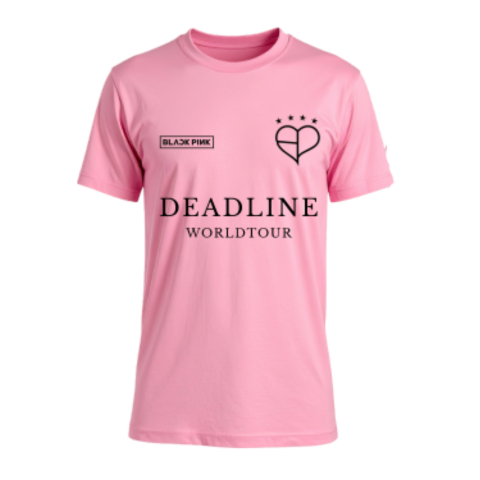 Kaos katun blackpink tshirt black pink deadline world tour kpop korea