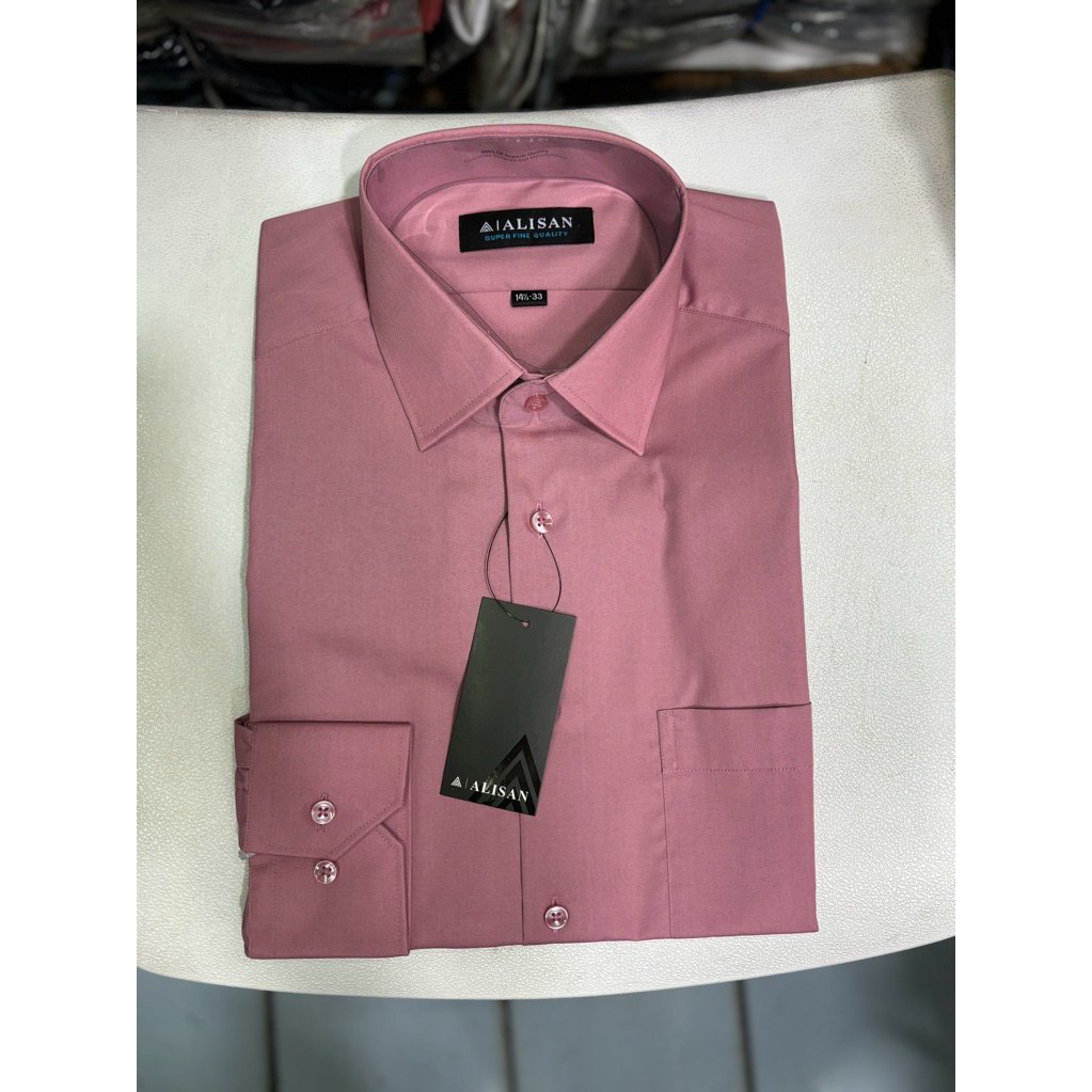 Kemeja Alisan Jumbo Original Kemeja Katun Formal Alisan