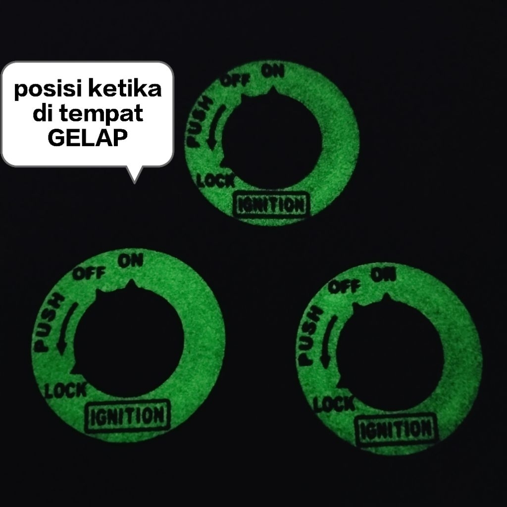 GLOW IN THE DARK - COVER KONTAK F1ZR | MIO | NOUVO | JUPITER | VEGA | ALFA