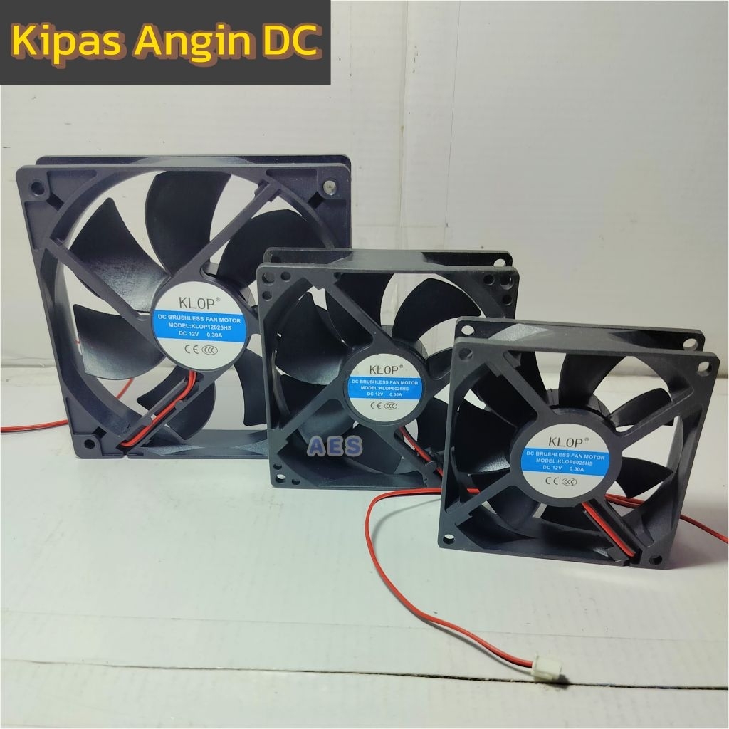 Kipas angin DC / Fan DC 12 Volt KLOP
