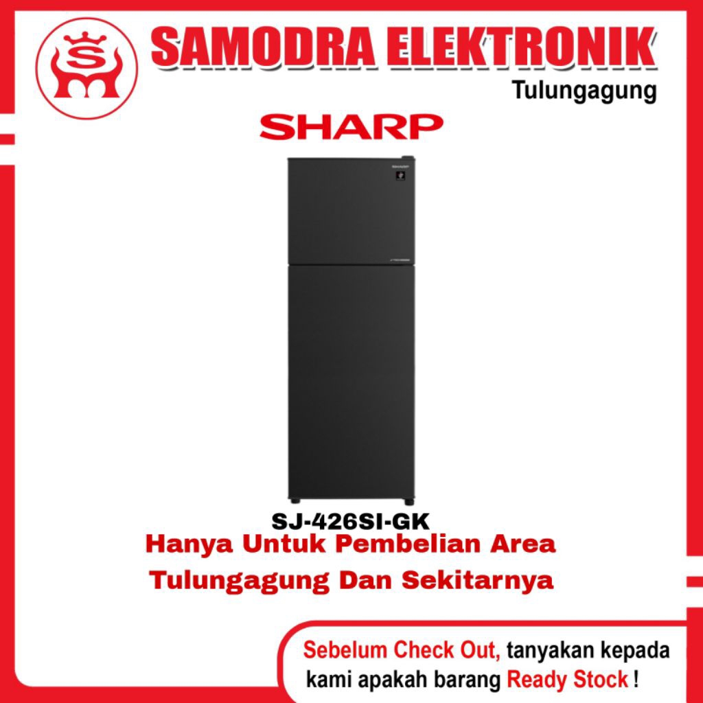 Kulkas SHARP SJ-426SI-GK | Kulkas 2 Pintu Inverter 315 Liter Sharp